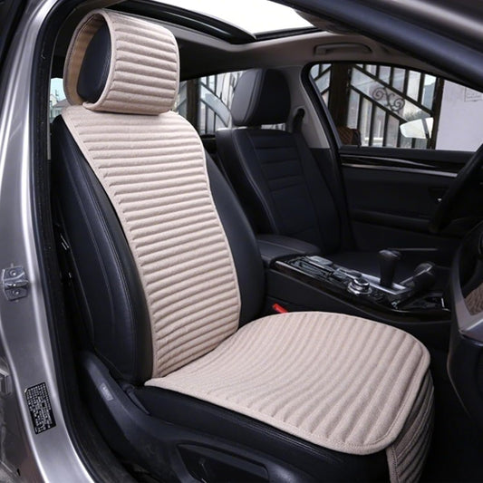 Car Seat Covers Universal Car Seat Covers Pads Mat,Buckwheat Hull Bottom Seat Covers for Cars,Cooling Seat Covers Breathable Comfortable Ventilated (Beige Front Seat)
